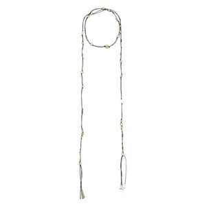 ISABEL MARANT Gold-Tone Metal Pendant Necklace Women BLACK Necklaces